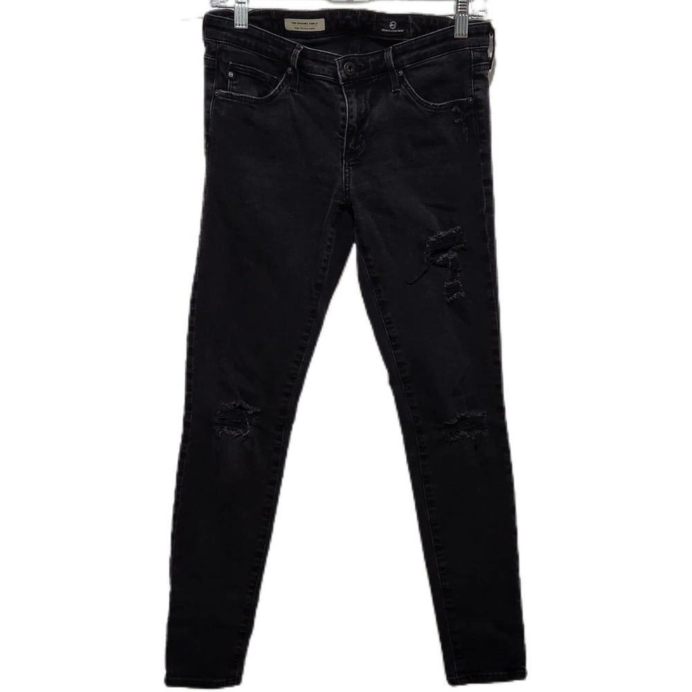 Adriano Goldschmed Women's Size 27R Denim Skinny‎ Jeans The Legging Ankle Black